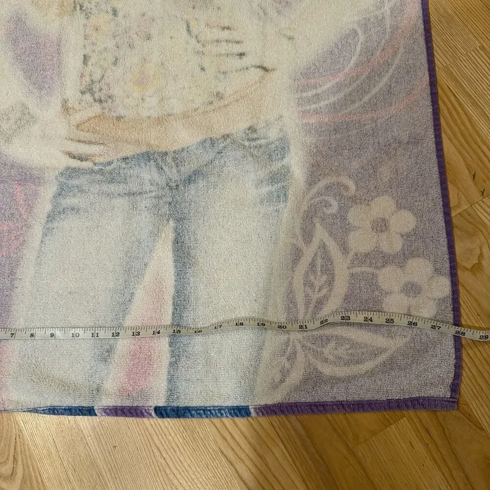 VTG Disney Hannah Montana Beach Towel Miley Cyrus Y2K Pop Star Retro Prop cotton
